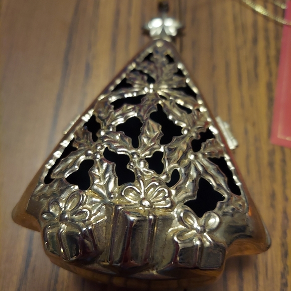Lenox Christmas Ornament Silverplate Kirk Stieff Vintage 1990 Giving Tree W/ Tag - Picture 5 of 13